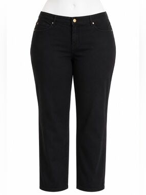 Size 22W Judy‎ Blue Women’s Black Garment Dyed Straight Leg Jeans Plus Size